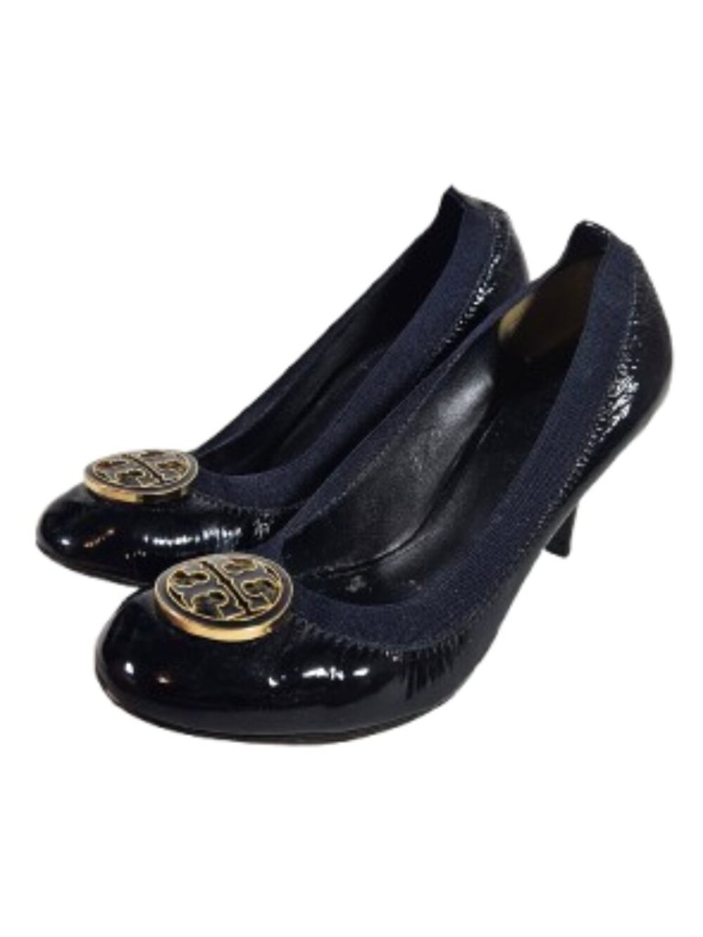 Tory Burch Caroline Mid Heel Blue Women's Size 7 Pumps 21118357 Shoes